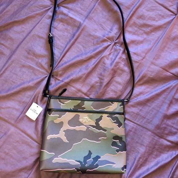 COACH army/camo crossbody bag. Never used. - Picture 2 of 8